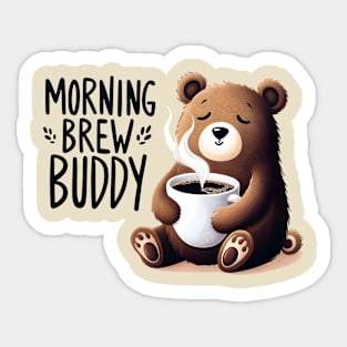 Morning Brew Buddy Sticker